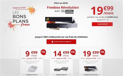 Bon plan abonnement Freebox Révolution Mini 4K et Crystal en promo