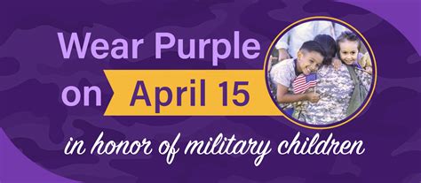 Wear Purple On April 15 In Honor Of Military Children Northside