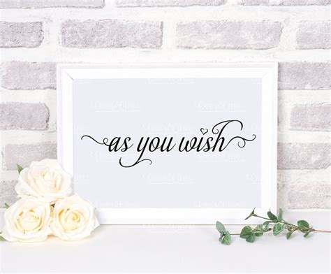 As You Wish Svg Etsy