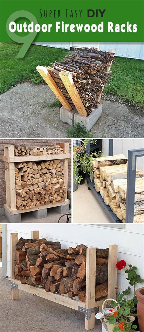 9 Super Easy Diy Outdoor Firewood Racks The Garden Glove