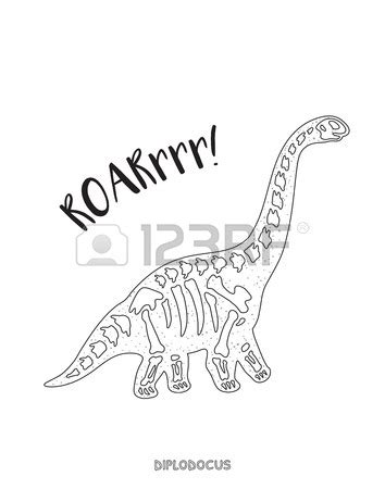 Dinosaur Fossil Drawing at GetDrawings | Free download