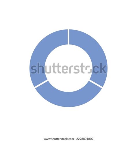 Circle Divided Into Three Equal Segments Stock Vector Royalty Free