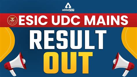 Esic Udc Mains Result Out Youtube