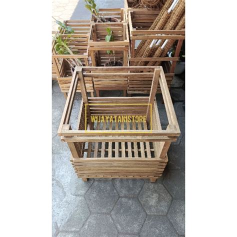 Jual Rak Anggrek 50x50x60 Pot Kayu Anggrek Pot Anggrek Kayu Jati