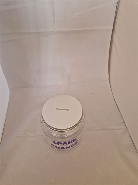 Personalised Money Box Jar, Spare Change Money Box Jar, Kids Money Box