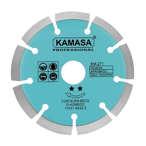 Disco Diamantado Segmentado 4 1 2 115 Mm Para Concreto Kamasa KM271