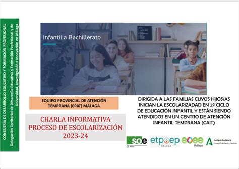 CHARLA INFORMATIVA PROCESO DE ESCOLARIZACIÓN 2023 24 Orientación