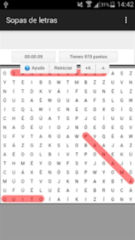 Sopas de letras Español for Android Download