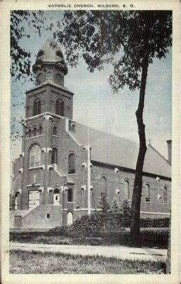 Milbank SD Catholic Church Old Postcard | eBay