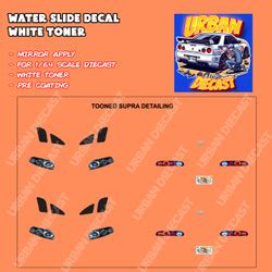 Jual Decal Waterslide Hot Wheels Fast Furious Toyota Supra Brian O Connor Kota Denpasar Ccnk