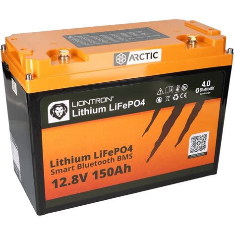 LIONTRON LiFePO4 Akku 12 8V 150Ah LX Arctic Bis 30C Bluetooth Akku