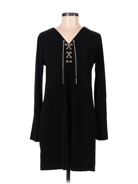 MICHAEL Michael Kors Solid Black Cocktail Dress Size M 73 Off ThredUp