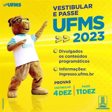 Conte Dos Program Ticos Do Vestibular E Do Passe Ufms Est O