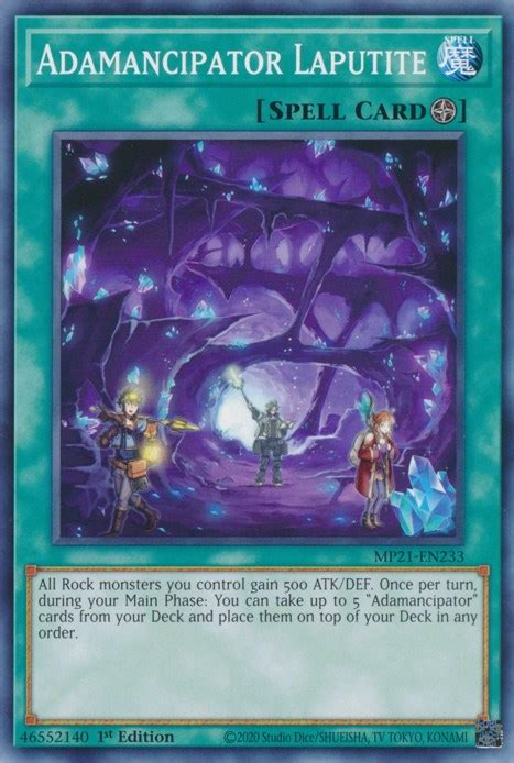 Adamancipator Laputite 2021 Tin Of Ancient Battles YuGiOh