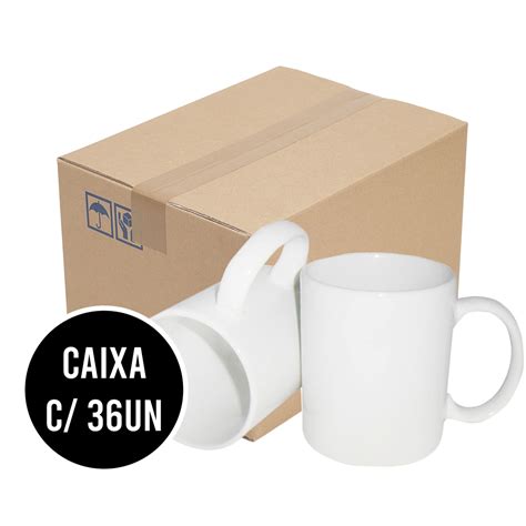 CAIXA CANECA DE CERÂMICA 325ML IMPORTADA AAA 36 UNIDADES Sublima Brasil