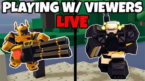 Grinding For The Tower Battles Event With VIEWERS LIVE In Roblox Tower