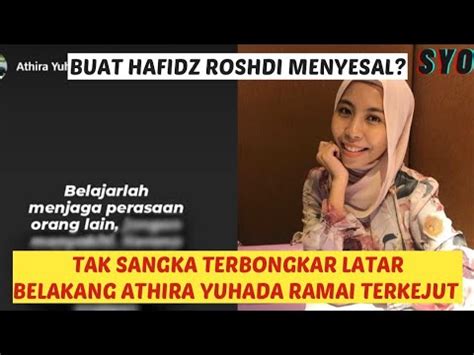 Belum Seminggu Nikah Terbongkar Rupanya Athira Yuhada Oku Hafidz