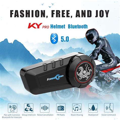 FreedConn KY Pro Motorcycle Helmet Intercom Headset 6 Riders Group