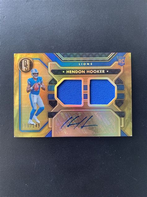 Panini Gold Standard Hendon Hooker Rc Auto Dual Patch