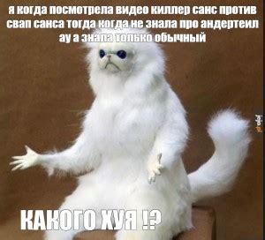white cat meme - Создать мем - Meme-arsenal.com