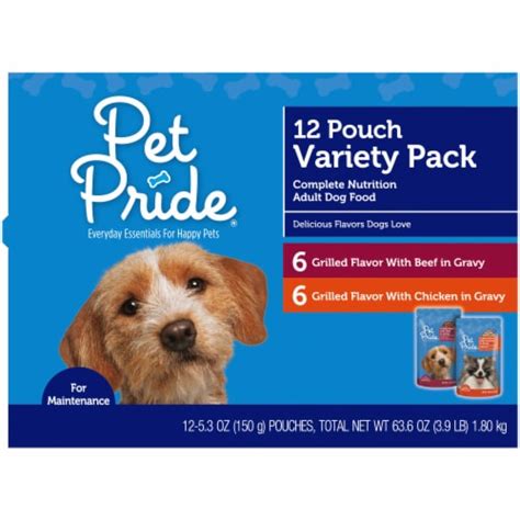 Pet Pride® Grilled Flavors Wet Dog Food Variety Pack, 12 ct / 5.3 oz ...