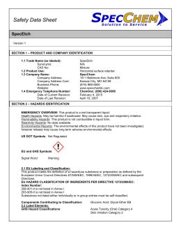 Material Safety Data Sheet Unleaded Gasoline All Grades