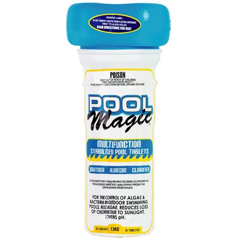 Pool Magic Multi Function Chlorine Floater Tablets Included 15kg