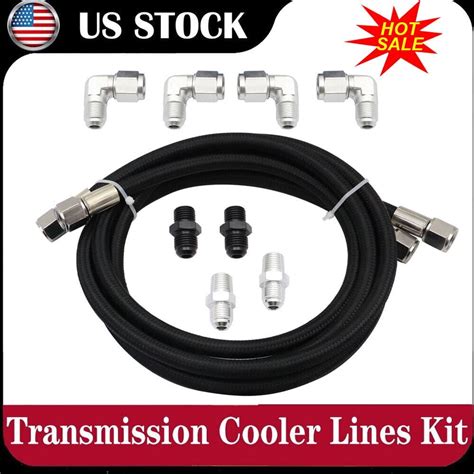 6 An Automatic Transmission Cooler Lines Kit Hose Line Kit Fits Gm 4l60e 4l65e