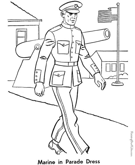 Free Coloring Pages Of Army Or Marines