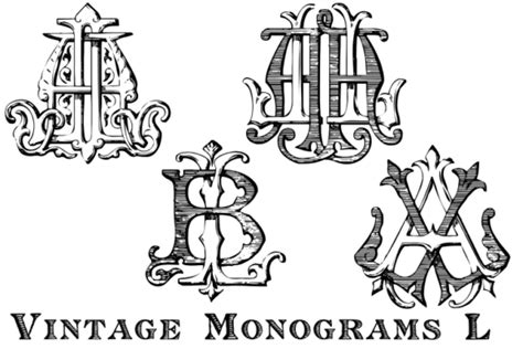 Vintage Monograms L Font by Intellecta Design · Creative Fabrica