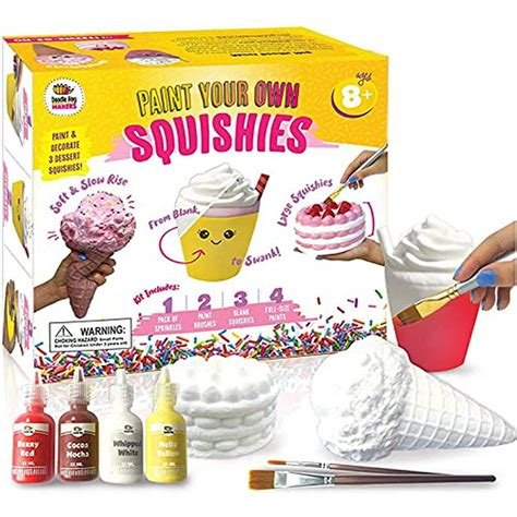 DIY Dessert Squishies Paint Your Own Slow Rise Squishies Paint Kit ...