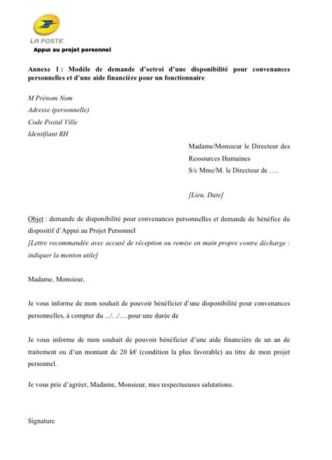 Exemple De Lettre Pour Conge Parental A 50