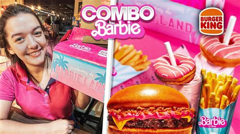 Combo Da Barbie Do Burguer King Tudo Rosa Youtube