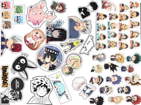 Anime Stickers 🖤 ️💗 Cute Stickers Anime Stickers Anime Crafts