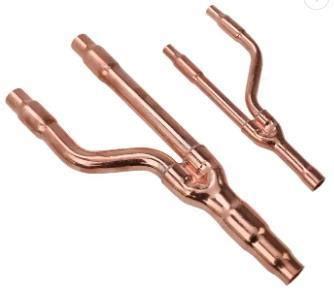 Y Branch Copper Pipe Vrv System Air Conditioner Spare Parts Refnet