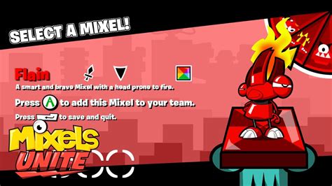 Mixels Unite Mixel Selection Screen Youtube