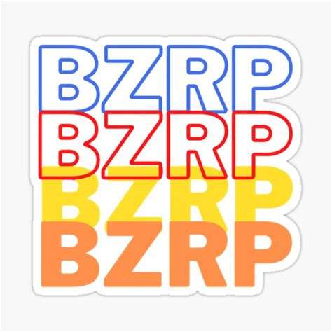 "BZRP BZRP" Sticker for Sale by BUPASTORES | Redbubble