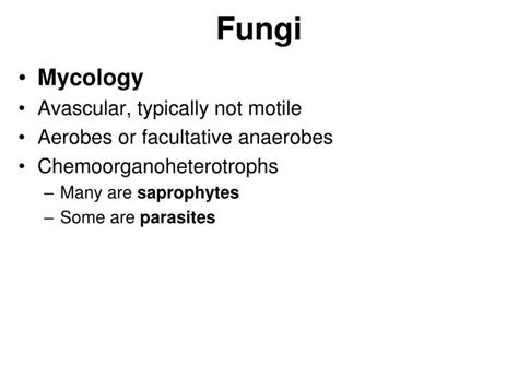 Ppt Fungi Powerpoint Presentation Free Download Id6910129