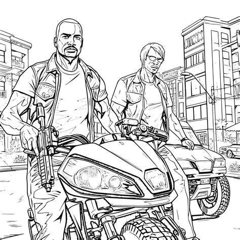 Gta 5 Coloring Pages