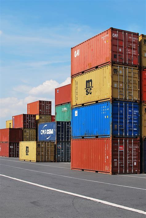 HD wallpaper: container, container port, cargo, transport, shipping ...