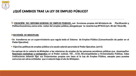 Documento De AnÁlisis Ley De Empleo PÚblico Apse Asociación De