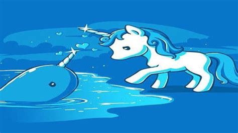 Download Narwhal And Unicorn Wallpaper