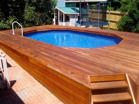 Contour De Piscine En Bois Hors Sol