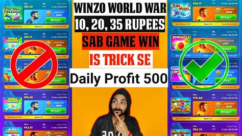 Winzo World War Trick Winzo World War Continue Win