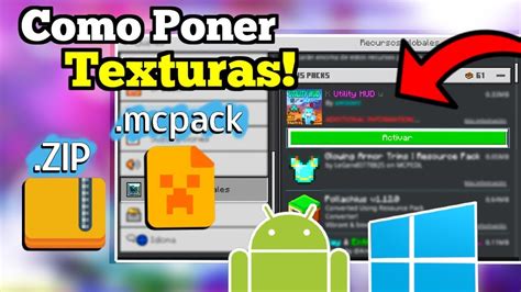 Como PONER PACKS De TEXTURAS En MINECRAFT PE 1 20 X Texturas