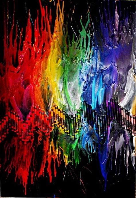 Fantastic Melted Crayon Art Ideas Listing More