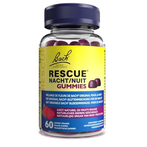 BACH RESCUE NUIT Gummies Red Fruits 60 Gummies Pharmacy