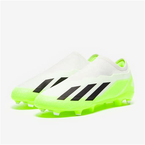 Adidas X Crazyfast Senza Lacci Fg Bianco Nero Core Limone Lucido