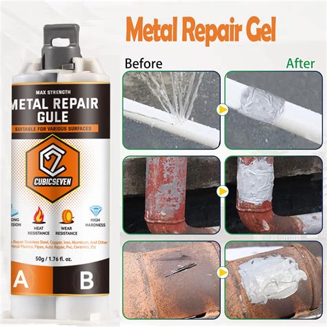 Metal Repair Glue For High Strength Bonds Metal To Metal Weld Metal