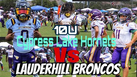 10U Cypress Lake Hornets Vs 10U Lauderhill Broncos C2C YouTube